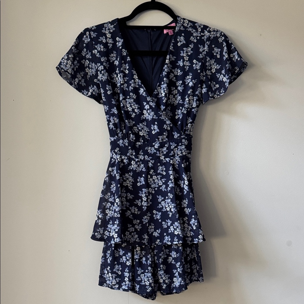 Miami Navy Floral Mini Dress